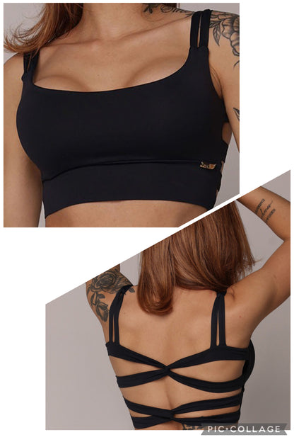 Black liso Top