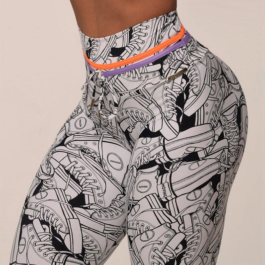 Converse Orange Empina bum bum leggings