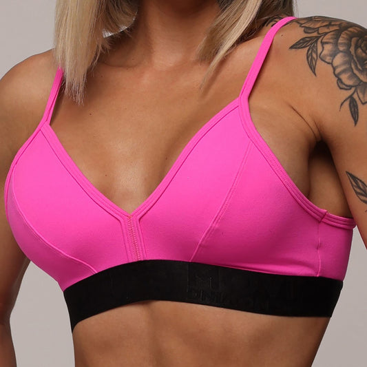 Rosa Neon elastic Top