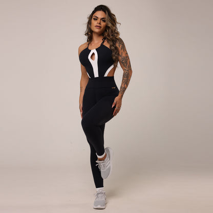 Black And White Liso Jumpsuit