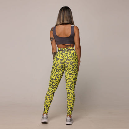 Neon Cheetah empina bum bum leggings