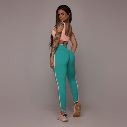 Las Vegas Turquesa Line empina bum bum leggings