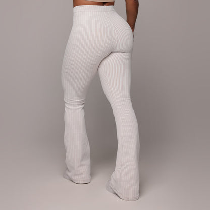 Nude Chain Flare Leggings