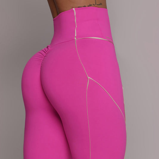 Rosa Neon Harmony Empina BumBum Leggings