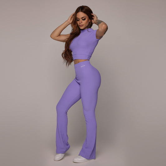 Lavender Flare Leggings