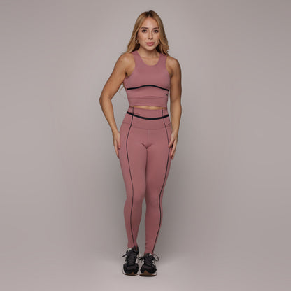 Blackout Rosa seco empina bum bum leggings