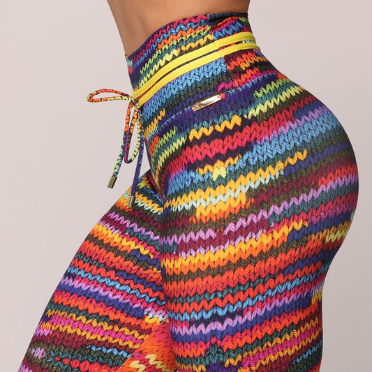 Color Crochet Empina bum bum Leggings