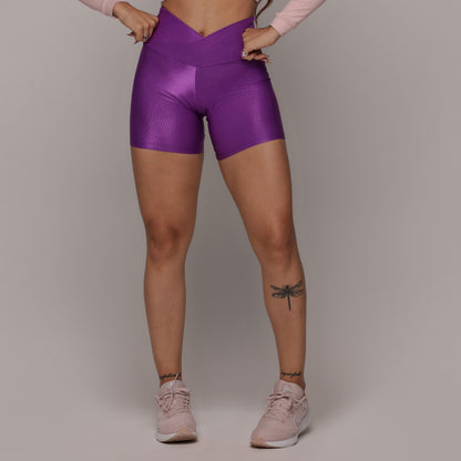 Purple Glossy Short