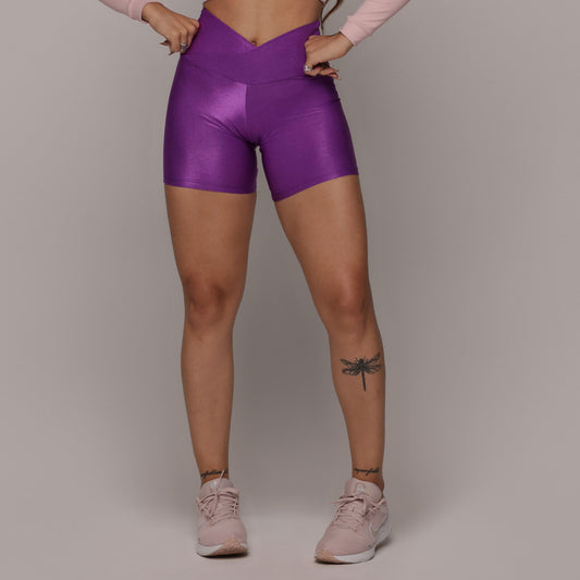 Purple Glossy Short