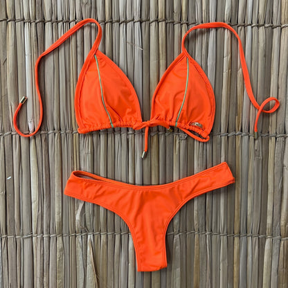 Orange Neon Bikini