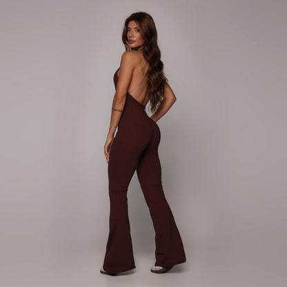 Espresso Flare Jumpsuit