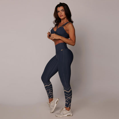 Mitsa Blue Empina bum bum Leggings