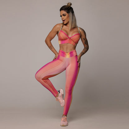 Rosa Donuts Empina bum bum leggings