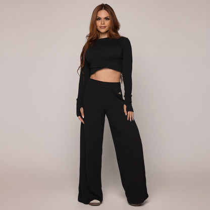 Black Fancy Relax Top
