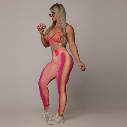 Rosa Donuts Empina bum bum leggings