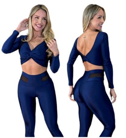 Adele Blue Marine long Top