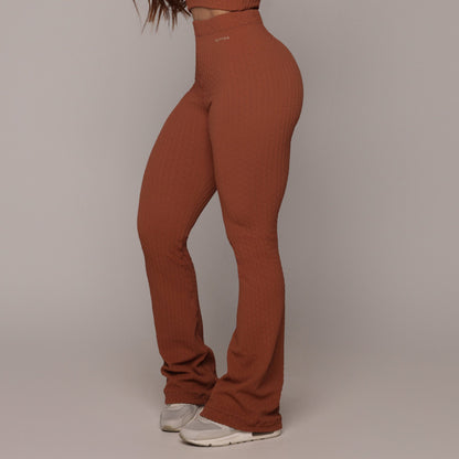 Terracota Crunchy Flare leggings