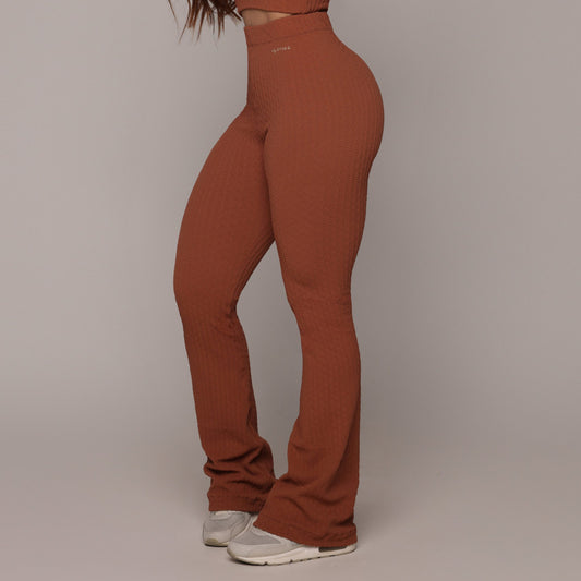 Terracota Crunchy Flare leggings