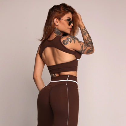 Cacao Liso empina bum bum leggings