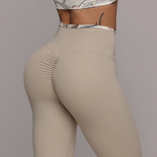 Floena Bi color Empina bum bum leggings