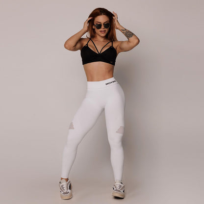 White Seamless Leggings