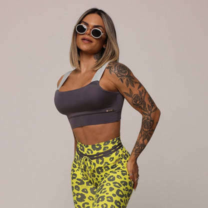 Neon Cheetah empina bum bum leggings