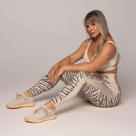 Monhi zebra lines empina bum bum leggings