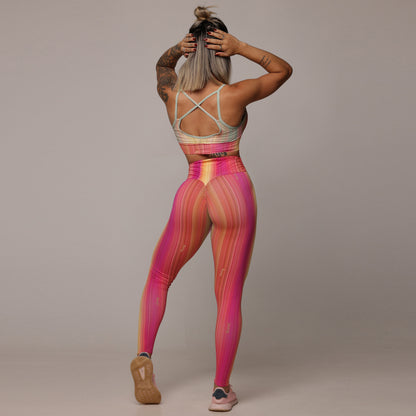 Rosa Donuts Empina bum bum leggings