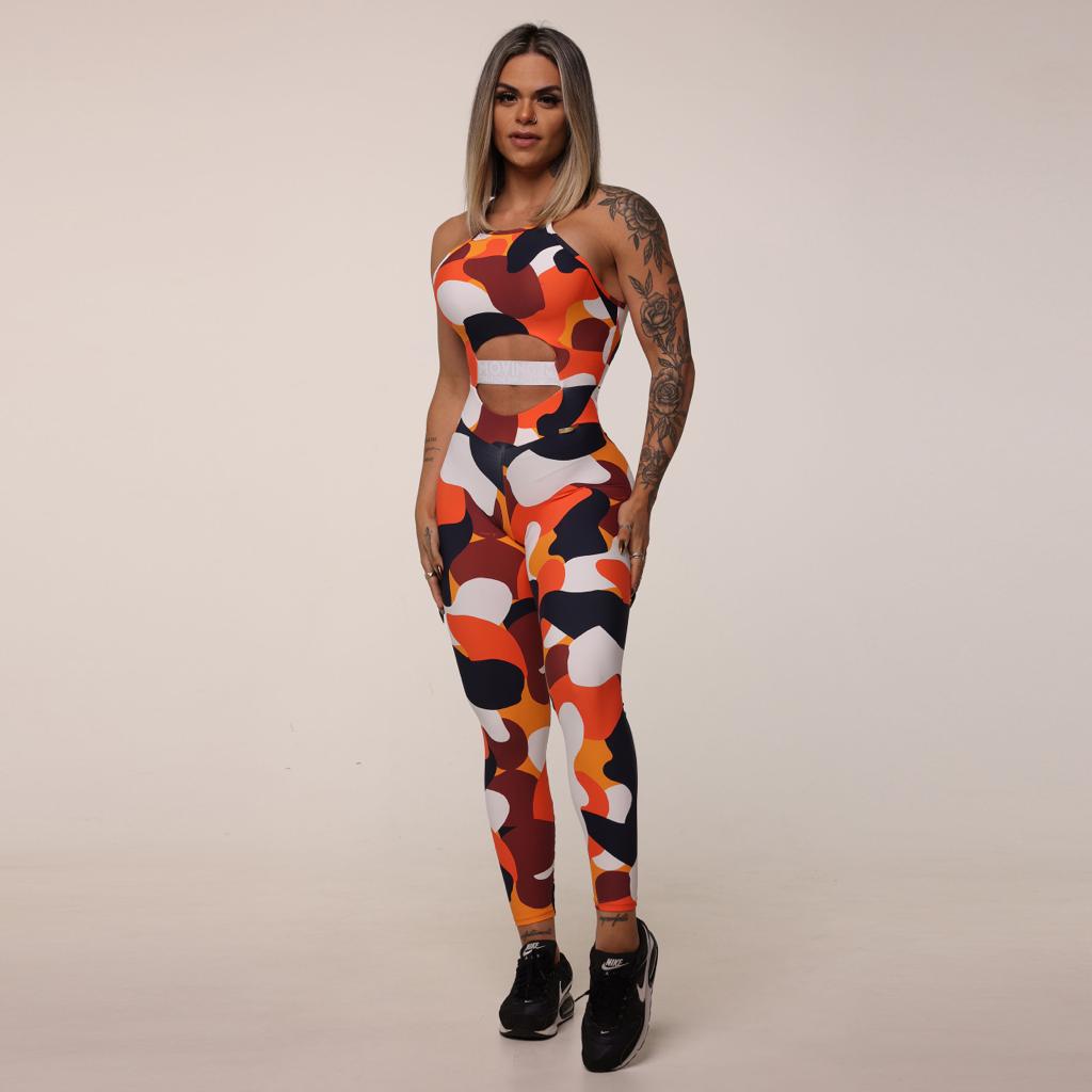 Orange camo sale jumpsuit