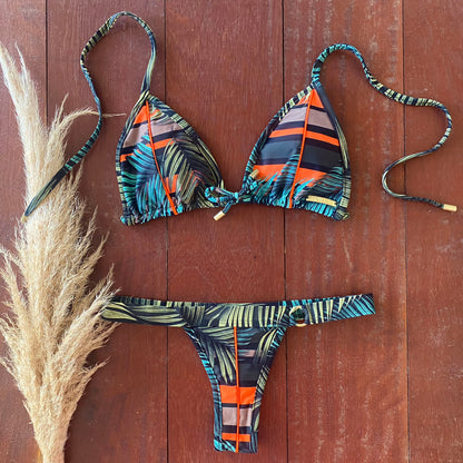 Orange Jungle Bikini