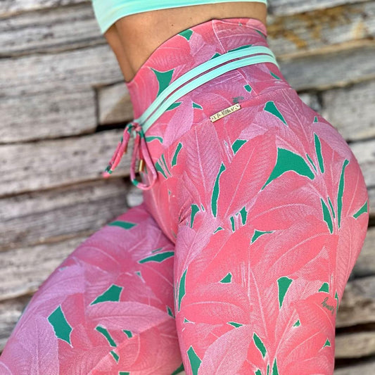 Rosa Mint empina bum bum leggings