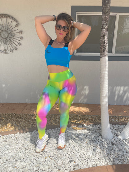 The Crazy Colors Blue leggings Set